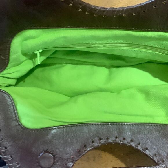 Jasper & Jeera Anthropologie embroidered quilted leather clutch - Picture 6 of 7